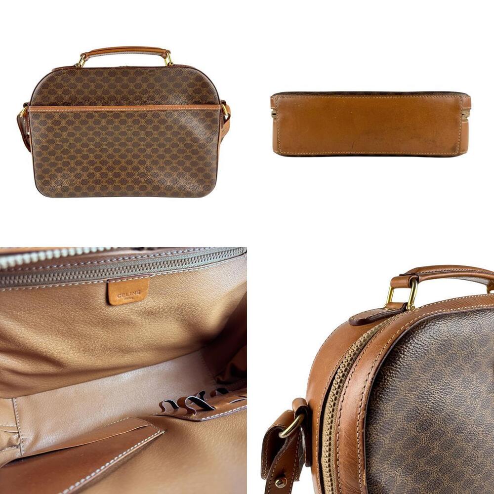 Celine shoulder bag brown Macadam coated canvas - Picture 3 of 4